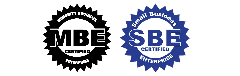New Jersey MBE and SBE certification seals